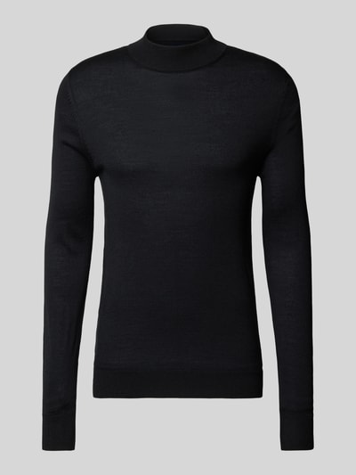 Peek & Cloppenburg Christian Berg MenStrickpullover mit Turtleneck in black Black Friday