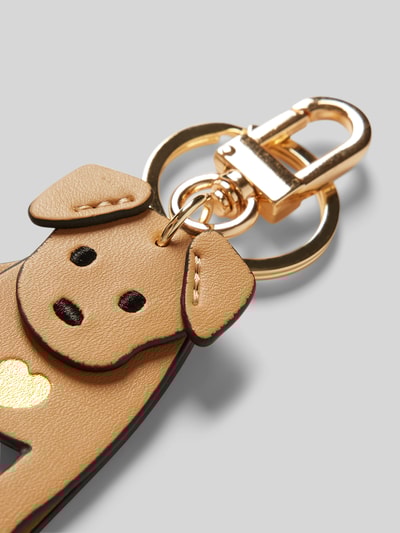 Peek & Cloppenburg SeidenfeltSchlüsselanhänger mit Karabinerverschluss Modell 'My Dog' in camel Top Angebot