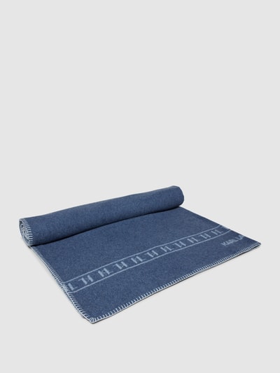 Peek & Cloppenburg Karl LagerfeldDecke mit Label-Details in bleu Zeitbegrenzte Promotion
