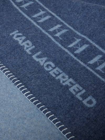 Peek & Cloppenburg Karl LagerfeldDecke mit Label-Details in bleu Zeitbegrenzte Promotion