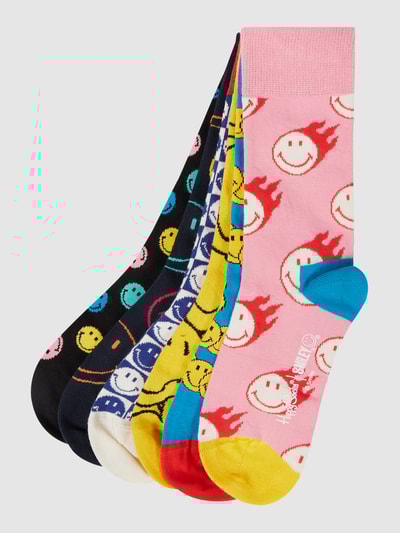 Peek & Cloppenburg Happy SocksSocken im 6er-Pack mit Smiley®-Muster in gelb Super Rabatt