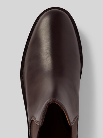 Peek & Cloppenburg Polo Ralph LaurenChelsea Boots aus Leder mit Label-Detail Modell 'TALAN' in dunkelbraun Rabatte dieses Monats