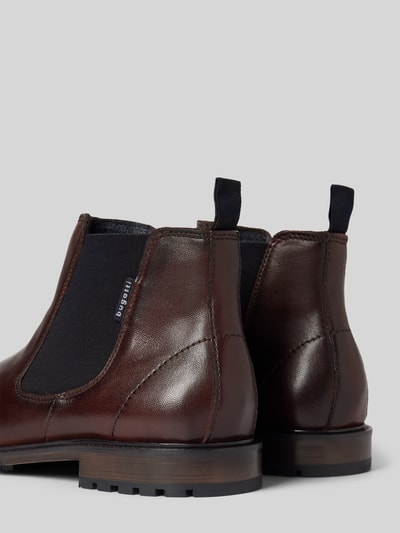 Peek & Cloppenburg bugattiChelsea Boots aus Leder mit Zugschlaufe Modell 'Bonifacio' in mittelbraun 2025