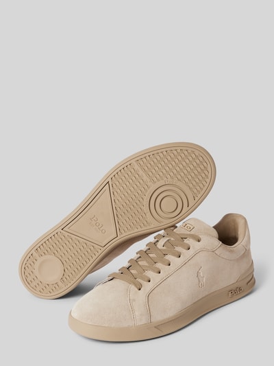 Peek & Cloppenburg Polo Ralph LaurenLedersneaker mit Logo-Prägung in beige Online