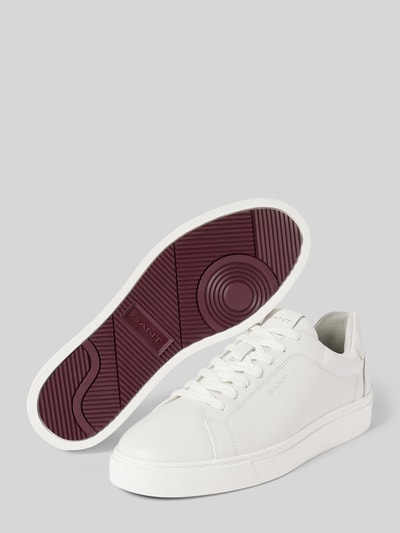 Peek & Cloppenburg GantSneaker aus Leder mit Label-Details in weiss Auslauf