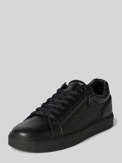 Peek & Cloppenburg CK Calvin KleinLedersneaker mit seitlichem Reißverschluss in black Hotsell
