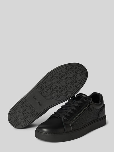 Peek & Cloppenburg CK Calvin KleinLedersneaker mit seitlichem Reißverschluss in black Hotsell