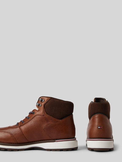 Peek & Cloppenburg Tommy HilfigerLederboots mit Label-Details in cognac Schlussverkauf