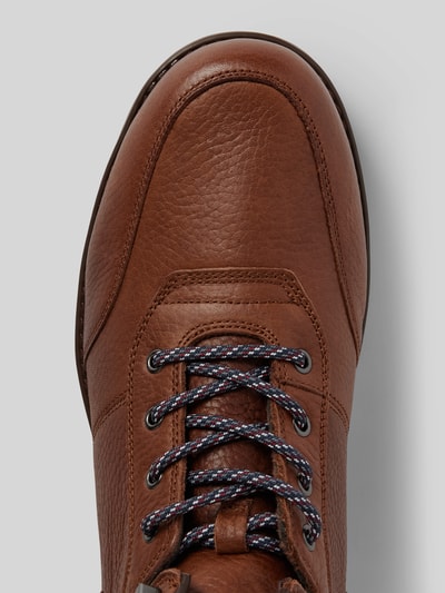 Peek & Cloppenburg Tommy HilfigerLederboots mit Label-Details in cognac Schlussverkauf