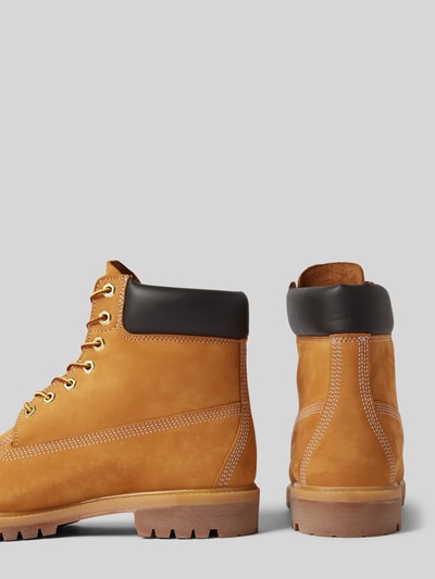 Peek & Cloppenburg TimberlandSchnürboots aus Leder mit Logo-Prägung in sand Blitzverkäufe