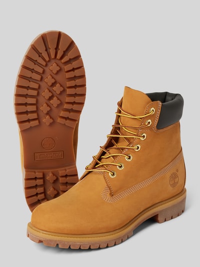 Peek & Cloppenburg TimberlandSchnürboots aus Leder mit Logo-Prägung in sand Blitzverkäufe