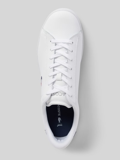 Peek & Cloppenburg LacosteLedersneaker mit Logo-Stitching Modell 'CARNABY' in weiss Fabrikpreis
