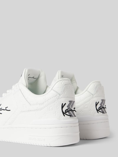 Peek & Cloppenburg KARL KANISneaker aus Leder mit Label-Stitching Modell 'KANI 89' in weiss Rabatt