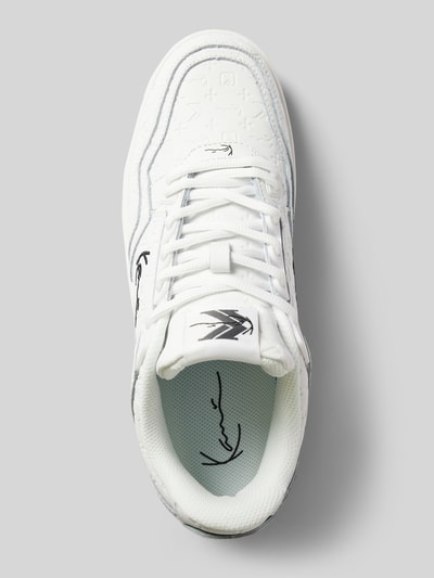 Peek & Cloppenburg KARL KANISneaker aus Leder mit Label-Stitching Modell 'KANI 89' in weiss Rabatt