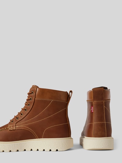 Peek & Cloppenburg Levi’s® Acc.Boots aus Leder mit Schnürung Model 'ABNER' in mittelbraun Begrenztes Angebot