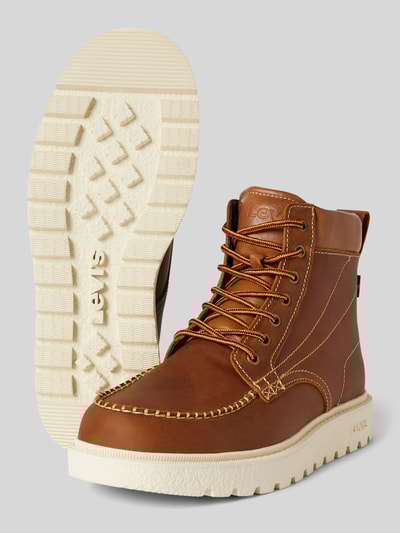 Peek & Cloppenburg Levi’s® Acc.Boots aus Leder mit Schnürung Model 'ABNER' in mittelbraun Begrenztes Angebot