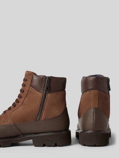 Peek & Cloppenburg JOOP! SHOESBoots mit Label-Prägung Modell 'velluto misto hektor' in mittelbraun Online Shopping