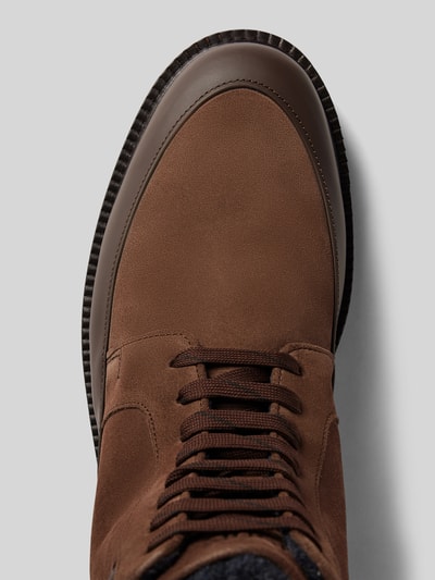 Peek & Cloppenburg JOOP! SHOESBoots mit Label-Prägung Modell 'velluto misto hektor' in mittelbraun Online Shopping