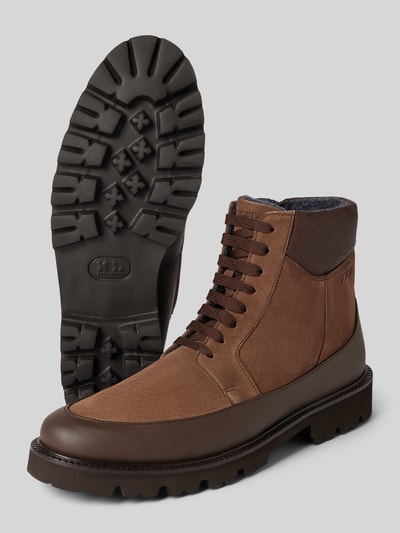 Peek & Cloppenburg JOOP! SHOESBoots mit Label-Prägung Modell 'velluto misto hektor' in mittelbraun Online Shopping