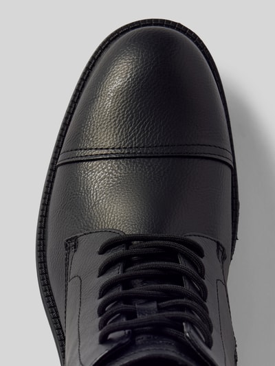 Peek & Cloppenburg Jack & JonesSchnürboots mit Label-Prägung Modell 'BARBICAN' in black Preisnachlass