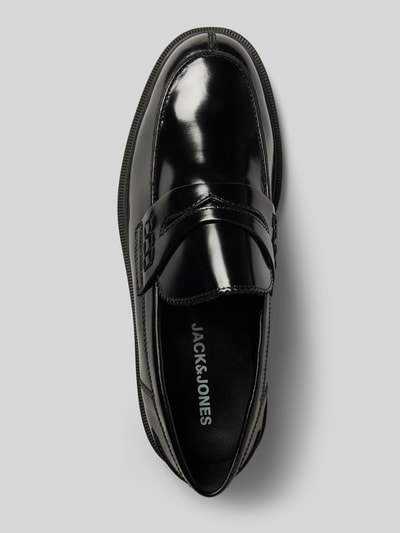 Peek & Cloppenburg Jack & JonesPenny-Loafer aus Leder mit Schaftbrücke in black Osterangebot