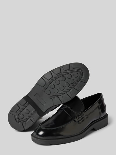 Peek & Cloppenburg Jack & JonesPenny-Loafer aus Leder mit Schaftbrücke in black Osterangebot