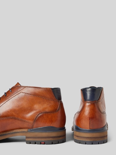 Peek & Cloppenburg LloydLederderby mit Ziernähten Modell 'HENGELO' in cognac Muttertagsangebot