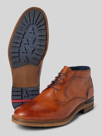 Peek & Cloppenburg LloydLederderby mit Ziernähten Modell 'HENGELO' in cognac Muttertagsangebot