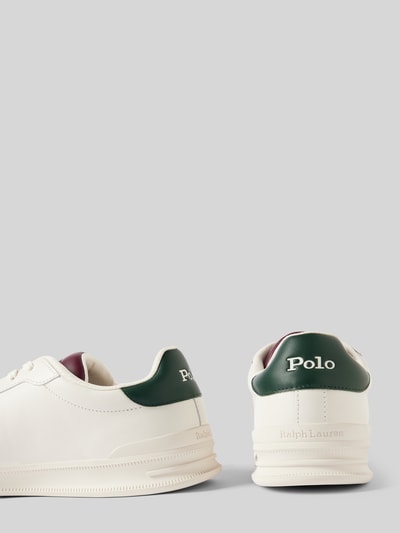 Peek & Cloppenburg Polo Ralph LaurenLedersneaker mit Logo-Stitching in weiss Vatertagsangebot