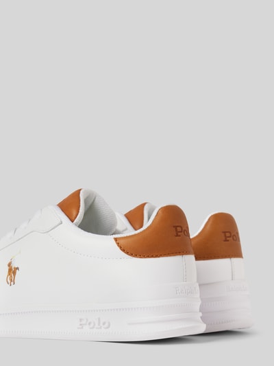 Peek & Cloppenburg Polo Ralph LaurenLedersneaker mit Label-Details in weiss Neueste Mode