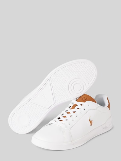 Peek & Cloppenburg Polo Ralph LaurenLedersneaker mit Label-Details in weiss Neueste Mode