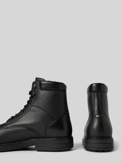 Peek & Cloppenburg Tommy HilfigerLederboots mit Label-Details in black Große Rabatte