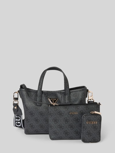 Peek & Cloppenburg GuessHandtasche mit Label-Details Modell 'LATONA' in anthrazit melange Super Sparpreis