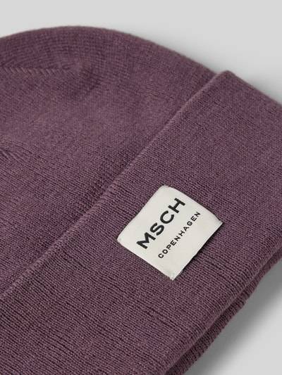 Peek & Cloppenburg MSCH CopenhagenBeanie mit Label-Patch Modell 'Mojo' in mauve Kostenlose Rückgabe