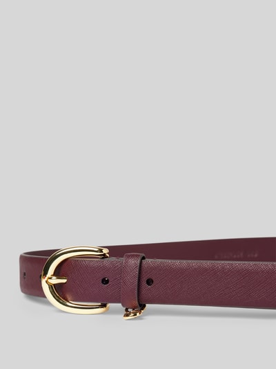 Peek & Cloppenburg Lauren Ralph LaurenLedergürtel mit Label-Applikation in dunkelrot Letzter Tag