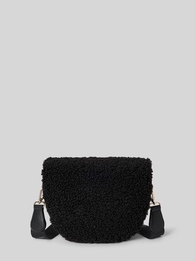 Peek & Cloppenburg VALENTINO BAGSHandtasche mit Teddyfell und Label-Applikation Modell 'SPECIAL' in black 50% Rabatt mit kostenlosem Versand