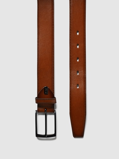 Peek & Cloppenburg Lloyd Men's BeltsLedergürtel mit Dornschließe aus Metall in cognac im Angebot