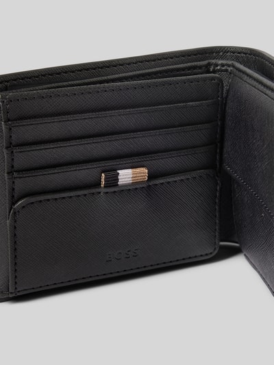 Peek & Cloppenburg BOSSPortemonnaie mit Label-Print Modell 'Zair' in black Fabrikpreis