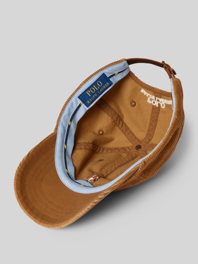 Peek & Cloppenburg Polo Ralph LaurenCap aus Cord mit Label-Stitching in camel Versandkostenfrei