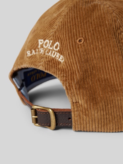 Peek & Cloppenburg Polo Ralph LaurenCap aus Cord mit Label-Stitching in camel Versandkostenfrei