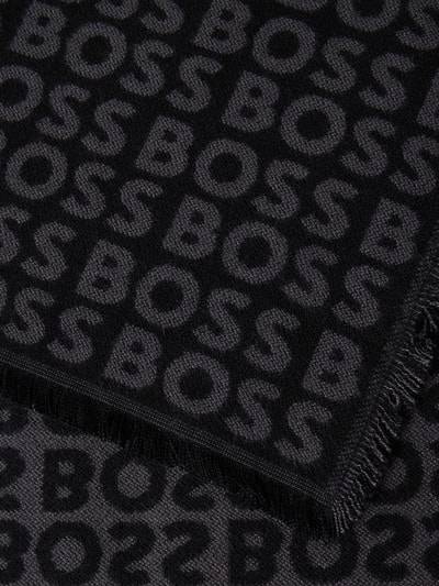 Peek & Cloppenburg BOSSSchal aus Viskose mit Label-Detail Modell 'Tadic' in black Exklusivangebot