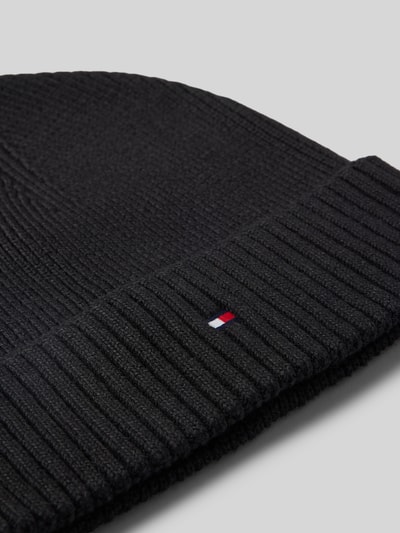 Peek & Cloppenburg Tommy HilfigerMütze mit Logo-Stitching Modell 'PIMA' in black Preisnachlass