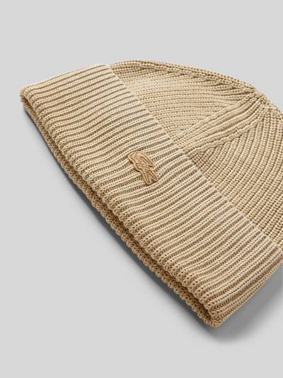 Peek & Cloppenburg LacosteBeanie mit Logo-Badge in beige Neueste Mode