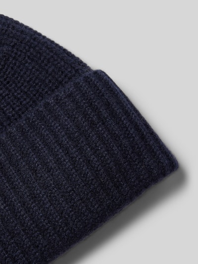 Peek & Cloppenburg MCNEALMütze aus reinem Kaschmir mit Label-Detail in marine Zeitlich begrenztes Angebot