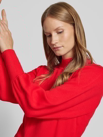 Peek & Cloppenburg YASStrickpullover mit Stehkragen Modell 'FONNY' in rot Letzter Tag