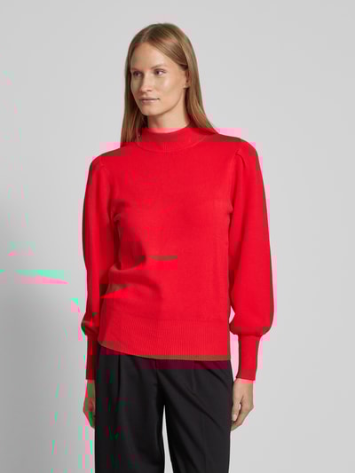 Peek & Cloppenburg YASStrickpullover mit Stehkragen Modell 'FONNY' in rot Letzter Tag