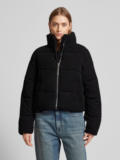 Peek & Cloppenburg OnlyRegular Fit Steppjacke aus Cord Modell 'NEWDOLLY' in metallic black Zeitbegrenzte Promotion