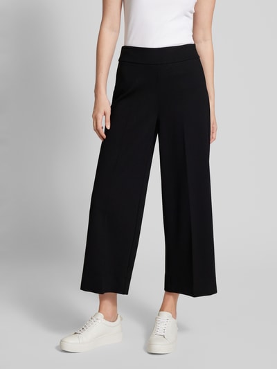 Peek & Cloppenburg OPUSWide Leg Stoffhose mit Bügelfalten Modell 'Misha city' in black Bis zu 50% Rabatt