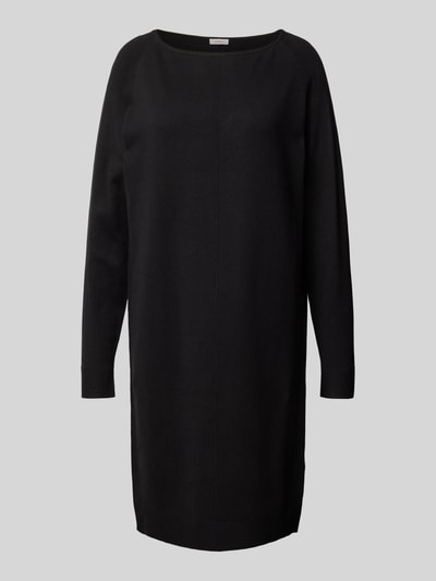 Peek & Cloppenburg s.Oliver RED LABELRelaxed Fit Feinstrickkleid mit U-Boot-Ausschnitt in black Bis zu 65% Rabatt