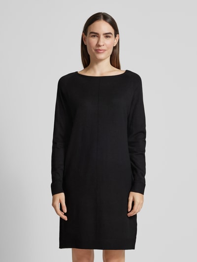 Peek & Cloppenburg s.Oliver RED LABELRelaxed Fit Feinstrickkleid mit U-Boot-Ausschnitt in black Bis zu 65% Rabatt
